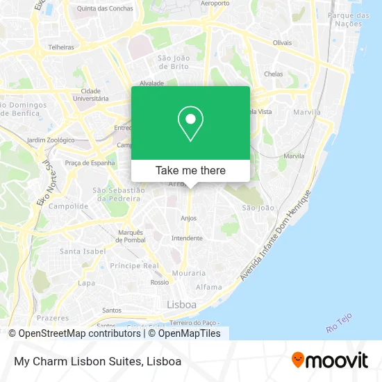 My Charm Lisbon Suites map