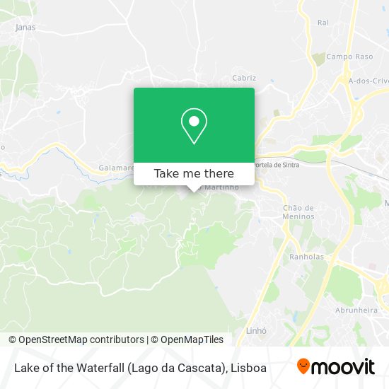 Lake of the Waterfall (Lago da Cascata) mapa