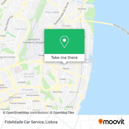 Fidelidade Car Service mapa