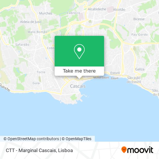 CTT - Marginal Cascais map