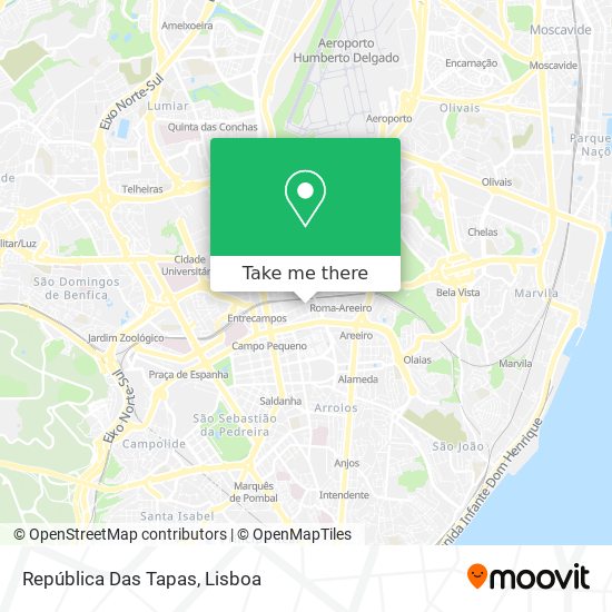 República Das Tapas map