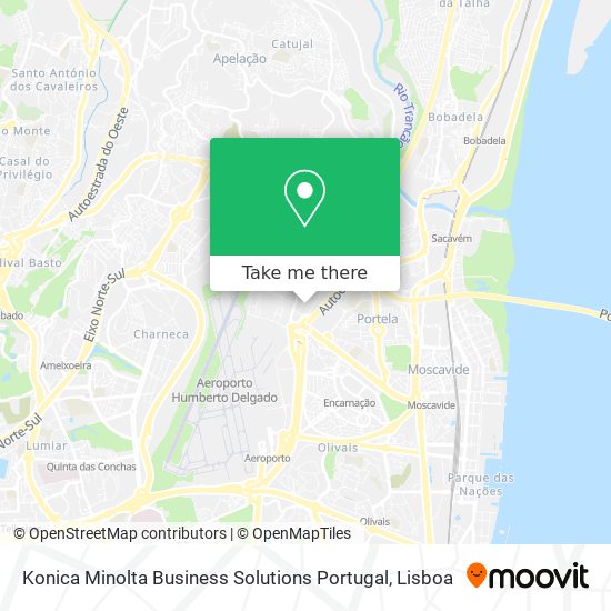 Konica Minolta Business Solutions Portugal map