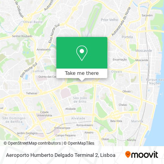 Aeroporto Humberto Delgado Terminal 2 mapa