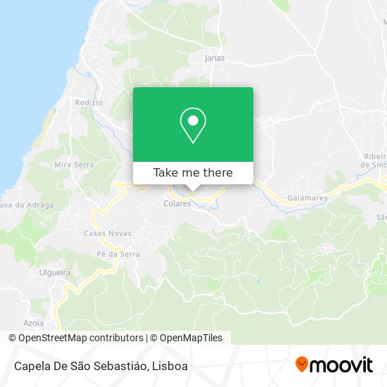 Capela De São Sebastiáo mapa