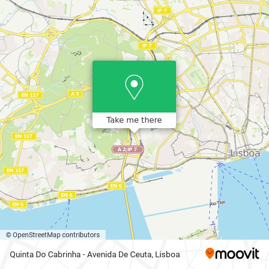 Quinta Do Cabrinha - Avenida De Ceuta map