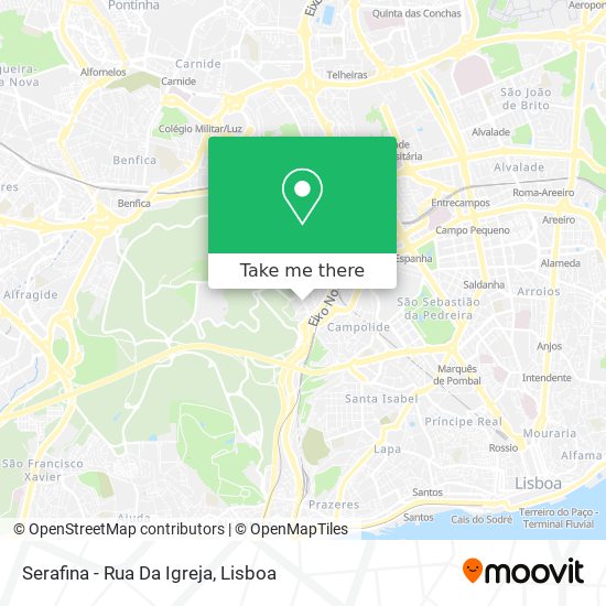 Serafina - Rua Da Igreja mapa