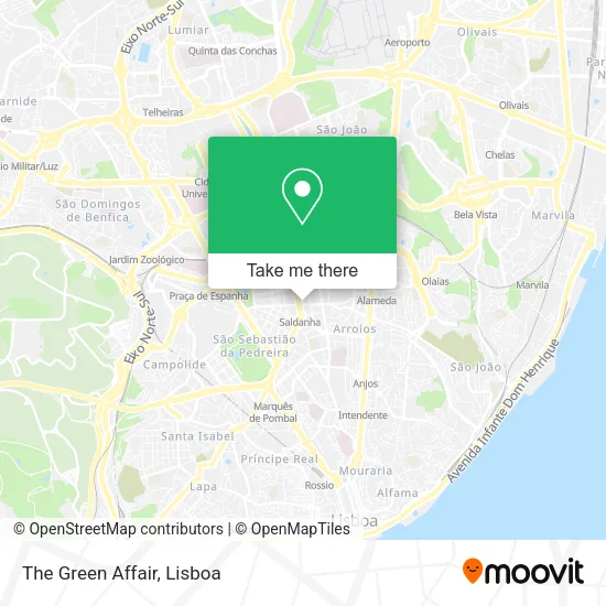 The Green Affair map
