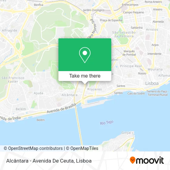 Alcântara - Avenida De Ceuta map