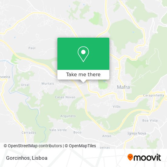 Gorcinhos map