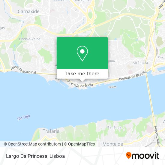 Largo Da Princesa map
