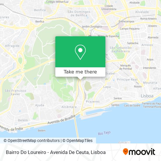 Bairro Do Loureiro - Avenida De Ceuta map