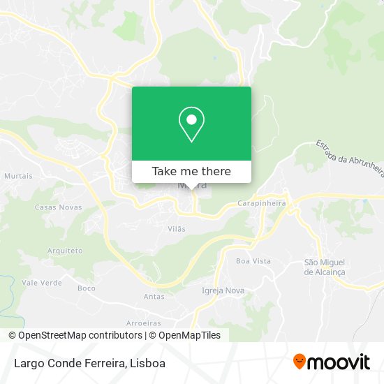 Largo Conde Ferreira mapa
