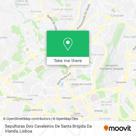 Sepulturas Dos Cavaleiros De Santa Brígida Da Irlanda mapa
