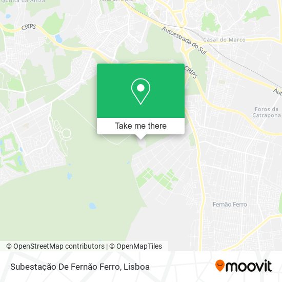 Subestação De Fernão Ferro mapa