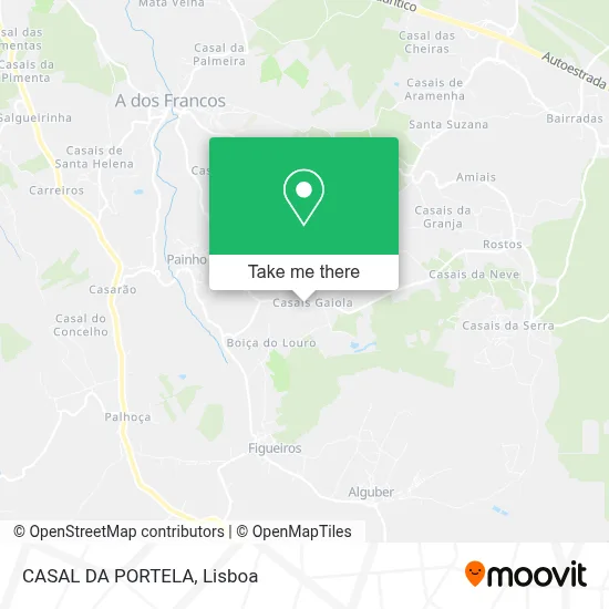 CASAL DA PORTELA map