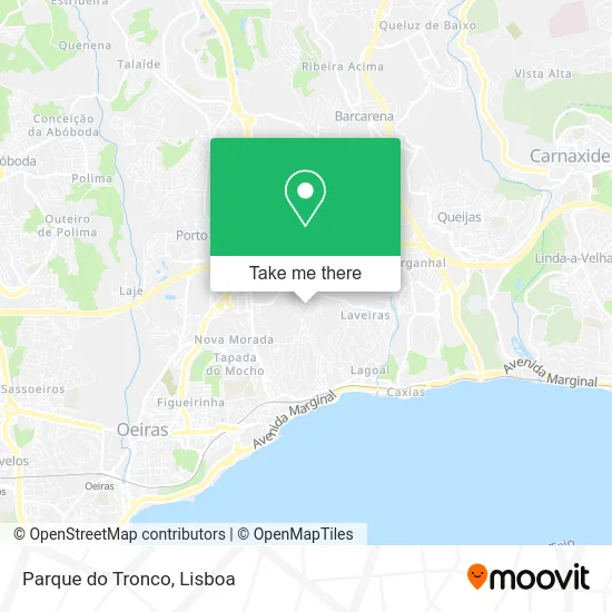 Parque do Tronco map