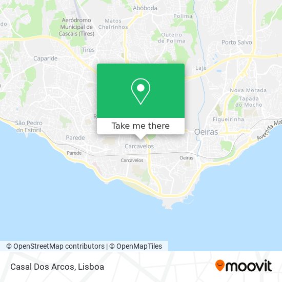 Casal Dos Arcos mapa