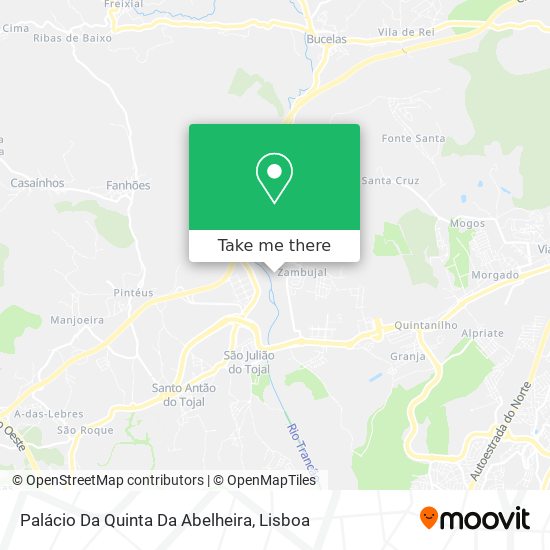 Palácio Da Quinta Da Abelheira mapa