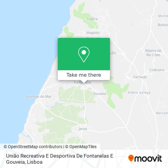 União Recreativa E Desportiva De Fontanelas E Gouveia mapa