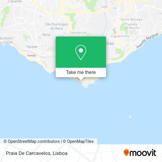 Praia De Carcavelos map