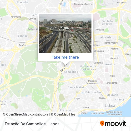 Estação De Campolide mapa