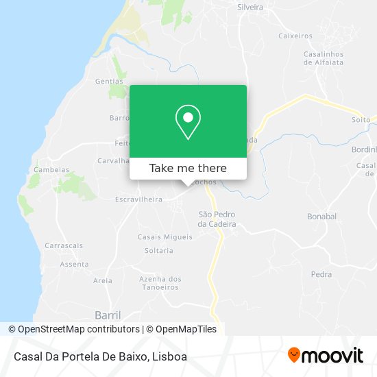 Casal Da Portela De Baixo map