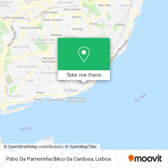 Pátio Da Parreirinha Bêco Da Cardosa map
