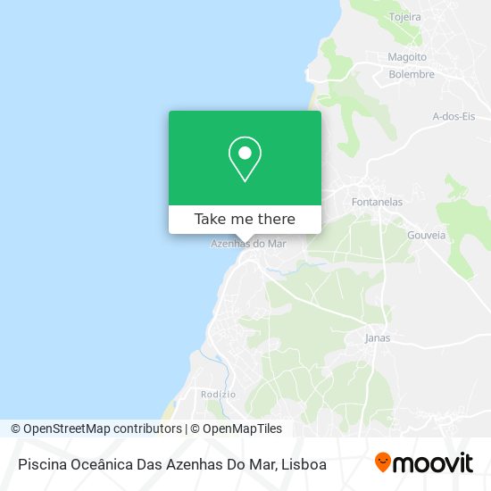 Piscina Oceânica Das Azenhas Do Mar map