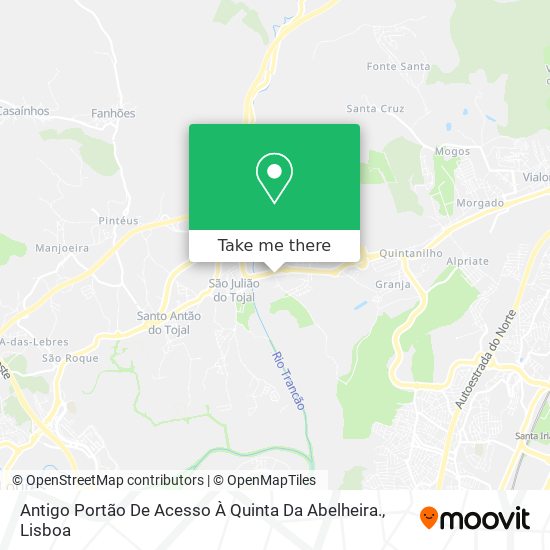 Antigo Portão De Acesso À Quinta Da Abelheira. map