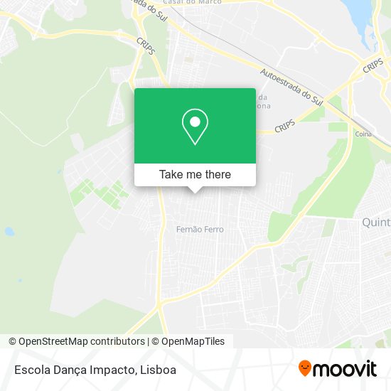 Escola Dança Impacto map