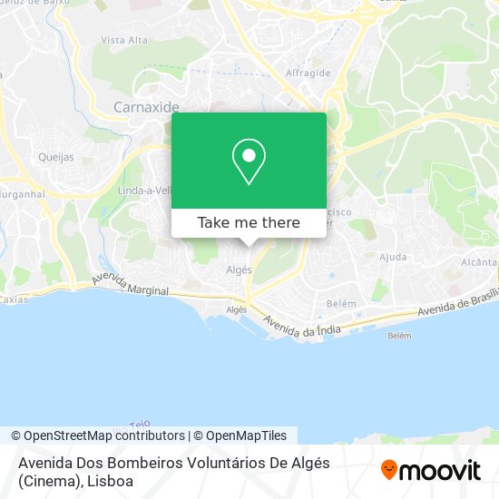 Avenida Dos Bombeiros Voluntários De Algés (Cinema) mapa