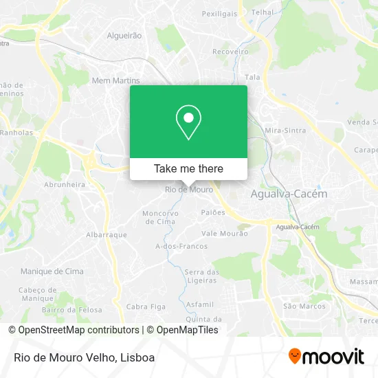 Rio de Mouro Velho map