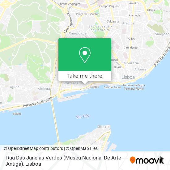 Rua Das Janelas Verdes (Museu Nacional De Arte Antiga) map