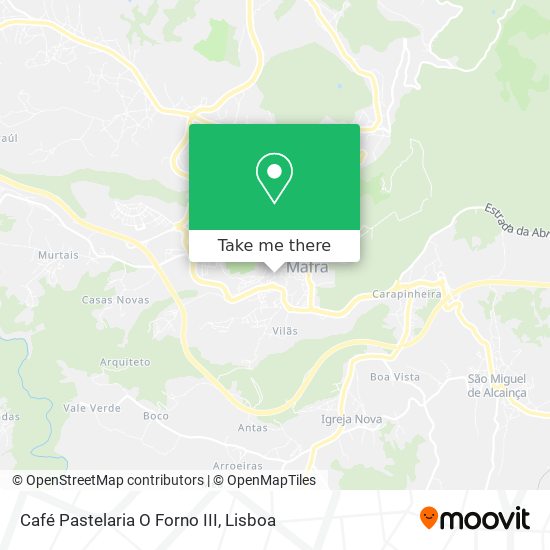 Café Pastelaria O Forno III map