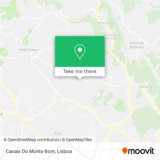 Casais Do Monte Bom mapa