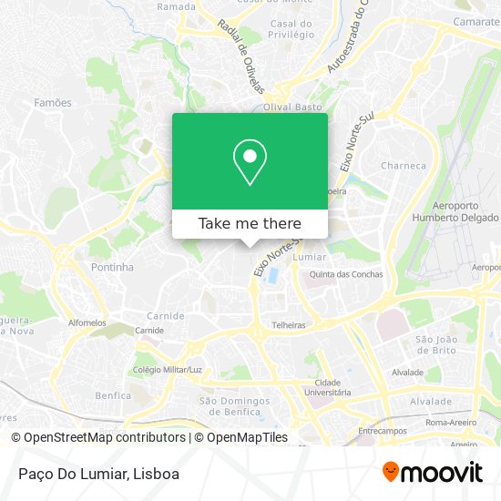 Paço Do Lumiar mapa