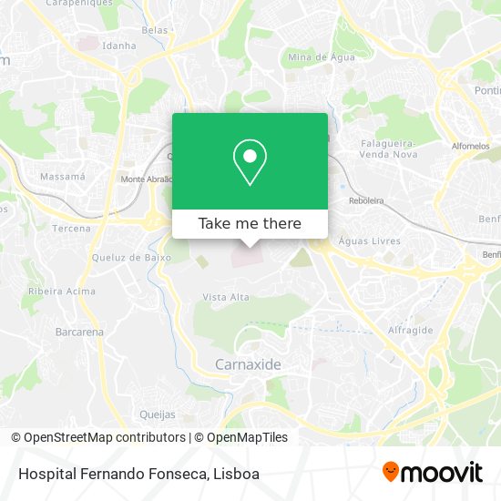Hospital Fernando Fonseca map