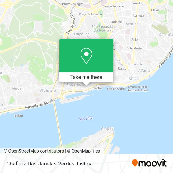 Chafariz Das Janelas Verdes map