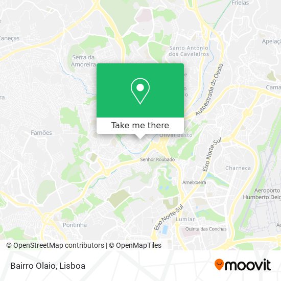 Bairro Olaio mapa