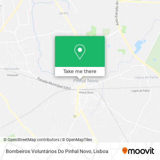 Bombeiros Voluntários Do Pinhal Novo map