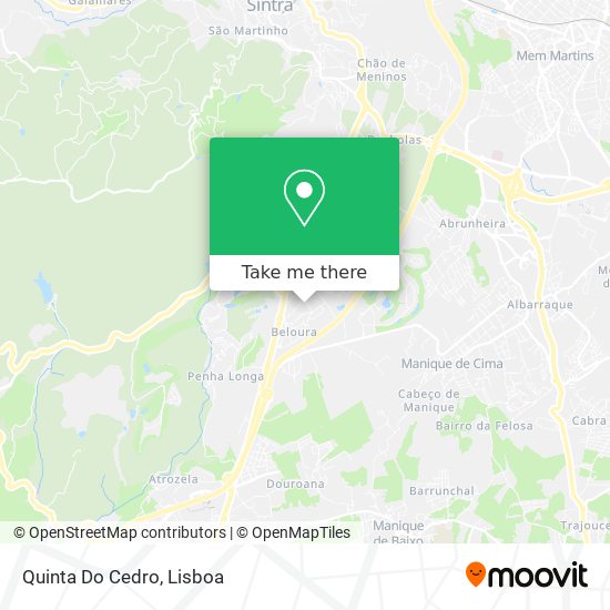 Quinta Do Cedro mapa