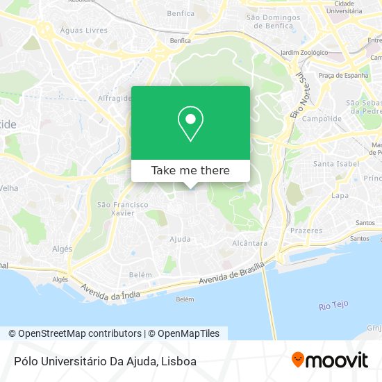 Pólo Universitário Da Ajuda map