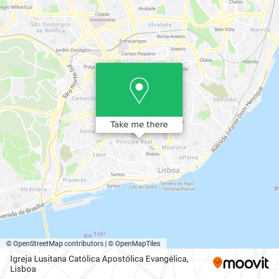 Igreja Lusitana Católica Apostólica Evangélica mapa