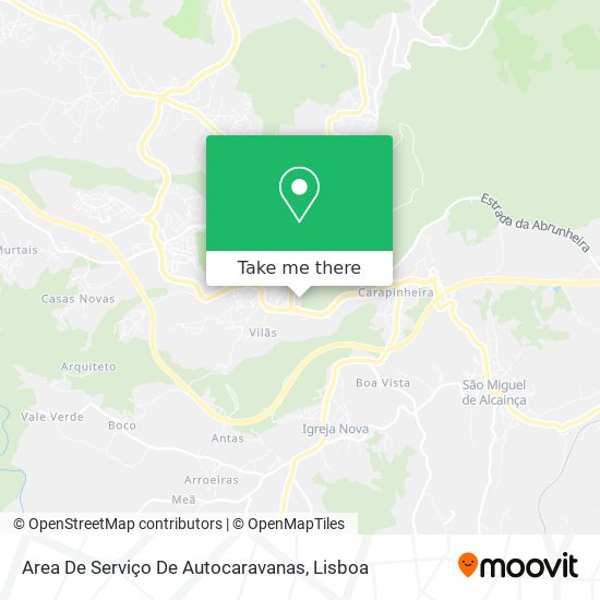 Area De Serviço De Autocaravanas map