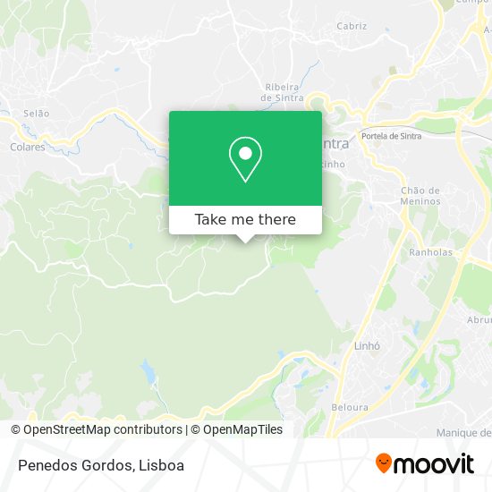 Penedos Gordos map