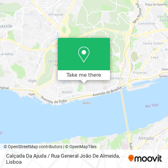 Calçada Da Ajuda / Rua General João De Almeida map