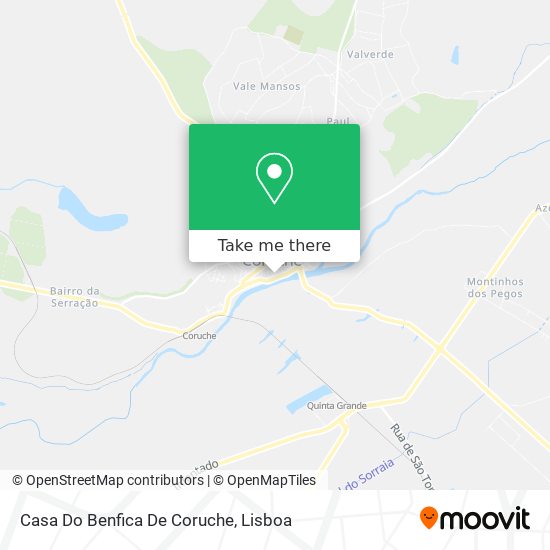 Casa Do Benfica De Coruche map