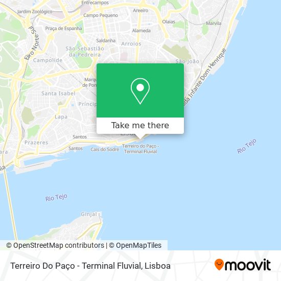 Terreiro Do Paço - Terminal Fluvial map
