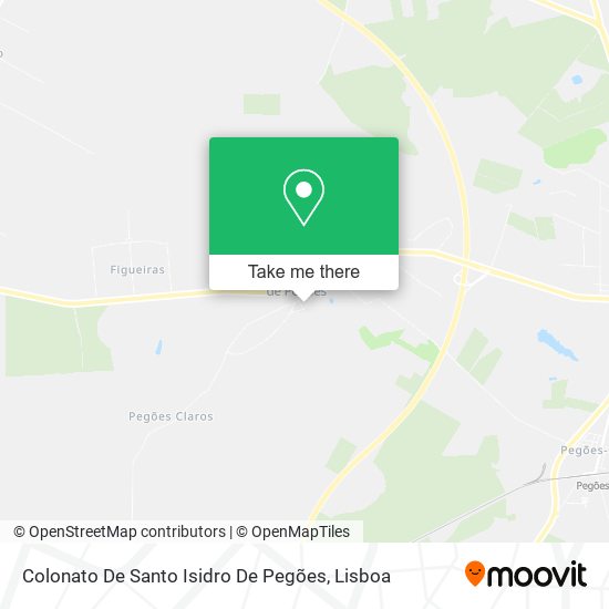 Colonato De Santo Isidro De Pegões map