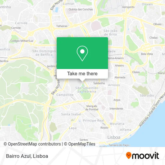 Bairro Azul map
